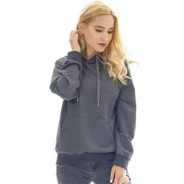 Bearsland Women's Maternity Sporty Hoodie Breastfeeding Shirt Nursing Sweatshirt with Pockets