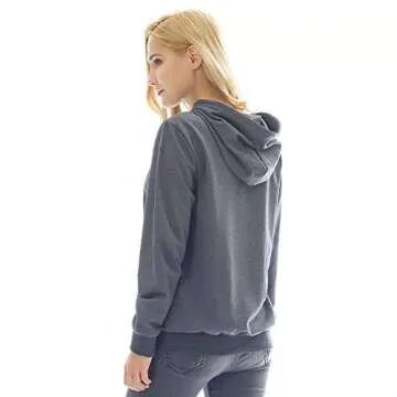 Bearsland Women's Maternity Sporty Hoodie Breastfeeding Shirt Nursing Sweatshirt with Pockets