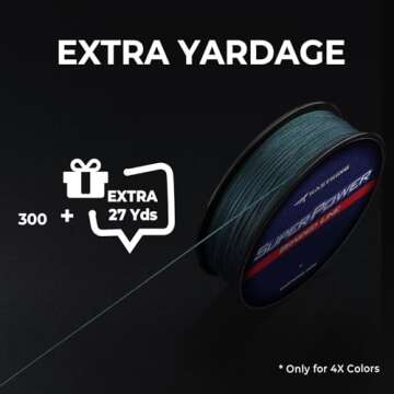 KastKing Superpower Braided Fishing Line,Low-Vis Gray,20 LB,327 Yds