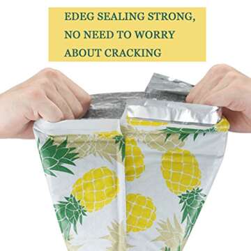 UCGOU Bubble Mailers 8.5x12 Inch Pineapple Designer 25 Pack Poly Padded Envelopes #2 Medium Mailing Packaging Postal Self Seal Waterproof Boutique Shipping Bags for Clothes Makeup Supplies