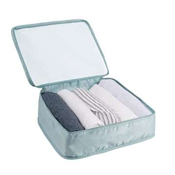 Adwaita 6 Set Packing Cubes, Travel Luggage Packing Organizers (Blue)