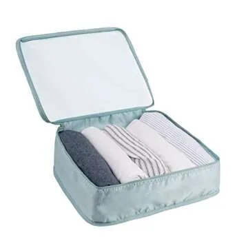 Adwaita 6 Set Packing Cubes, Travel Luggage Packing Organizers (Blue)