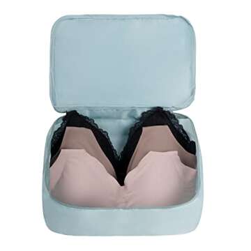 Adwaita 6 Set Packing Cubes, Travel Luggage Packing Organizers (Blue)