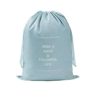 Adwaita 6 Set Packing Cubes, Travel Luggage Packing Organizers (Blue)