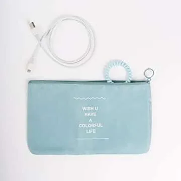 Adwaita 6 Set Packing Cubes, Travel Luggage Packing Organizers (Blue)