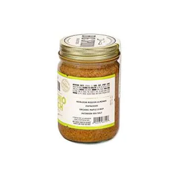 Big Spoon Roasters Almond & Pistachio Butter w/Raw Honey & Sea Salt - Keto Friendly, Low Sugar Almon...