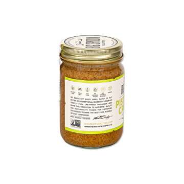 Big Spoon Roasters Almond & Pistachio Butter w/Raw Honey & Sea Salt - Keto Friendly, Low Sugar Almond Butter - Crunchy Pistachio Butter w/Bee-Friendly Almonds - Gourmet, Vegan Nut Butter - 13 Ounces