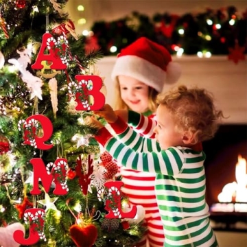 Personalized Christmas Tree Letter Ornaments (A-Z)
