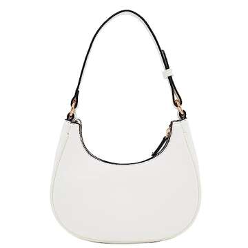Chic FashionPuzzle Crescent Shoulder Bag for Modern Women