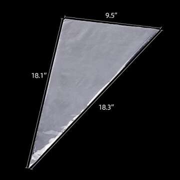 Thickened Piping Bags 18 Inch Disposable Pastry Bags Cake Cupcake Cookies Decorating Bags for Icing and Frosting, Pack of 100