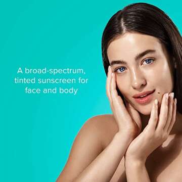 ClarityRx Physical Skin Defense Tinted Mineral SPF 50 Moisturizing Sunscreen, Natural Plant-Based Wa...