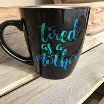 TECKWRAP Holographic Chrome Craft Vinyl 12" x 60", Peacock Blue- Permanent Adhesive Vinyl, Indoor & Outdoor Vinyl, Waterproof, Scrapbooking, Easy Cut & Weed for DIY Crafts, Party Decor, Car Decals