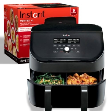 Instant Pot VersaZone 9QT Air Fryer - 8-in-1 Functions with EvenCrisp Technology