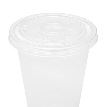 Karat 95mm PET Flat Lids for Cups - 2000 Count