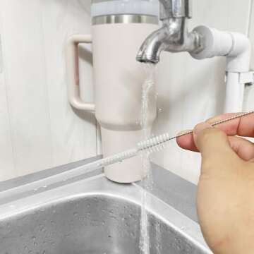 Straw Cleaner for Stanley, Straw Cleaner Brush for 40/30/20 oz Stanley Mug, Straw Cleaner Brush for 40 oz Stanley Mug (5PCS)