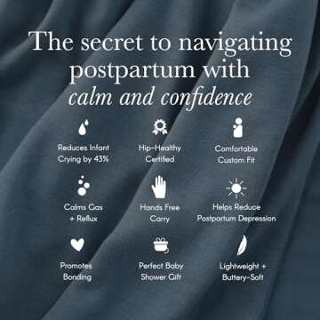 Solly Baby Wrap Carrier, for Newborn to Toddler 8-25 Lbs., Buttery-Soft & Lightweight Fabric, Reduce Crying & Increase Connection, Postpartum Essential, New Mom Gifts, Driftwood Stripe