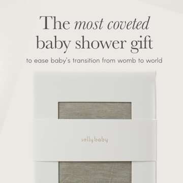 Solly Baby Wrap Carrier, for Newborn to Toddler 8-25 Lbs., Buttery-Soft & Lightweight Fabric, Reduce Crying & Increase Connection, Postpartum Essential, New Mom Gifts, Driftwood Stripe