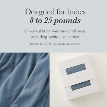 Solly Baby Wrap Carrier, for Newborn to Toddler 8-25 Lbs., Buttery-Soft & Lightweight Fabric, Reduce Crying & Increase Connection, Postpartum Essential, New Mom Gifts, Driftwood Stripe