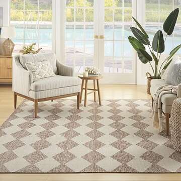 Nourison Positano Area Rug - Indoor/Outdoor Versatility