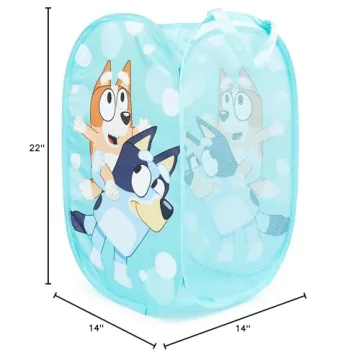 Bluey & Bingo Pop Up Hamper - Fun Laundry Basket for Kids