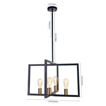 Stylish Lingkai Modern Chandelier for Dining Room Lighting