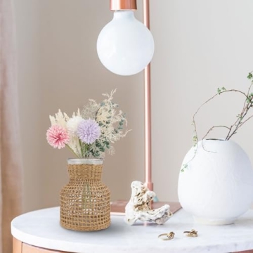 Cabilock Rattan Decorative Vase for Home and Garden