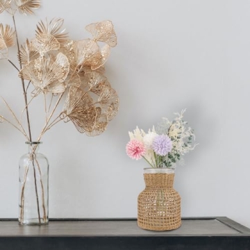 Cabilock Rattan Decorative Vase for Home and Garden