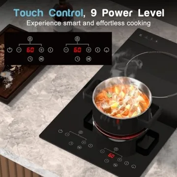 2 Burner Portable Electric Cooktop for Convenient Cooking
