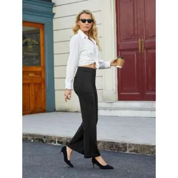 Stylish JEKAOYI Womens High Waist Pants with Pockets