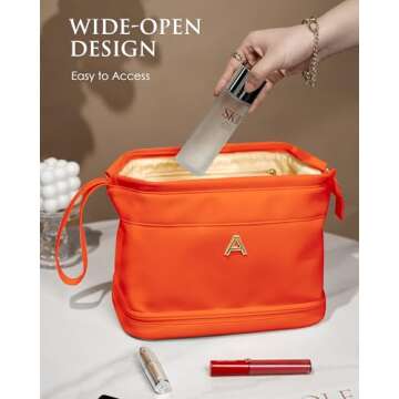 Stylish Vogewood Double Layer Makeup Bag for Girls