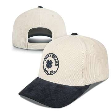 Lucky Brand Women's Corduroy Adjustable Snapback Hat