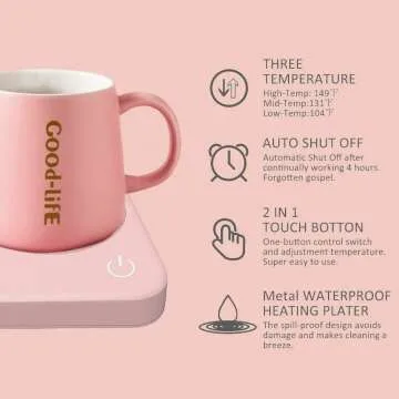VOBAGA 4 Hour Auto Shut-Off Coffee Mug Warmer