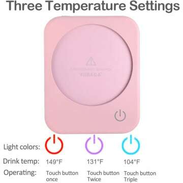 VOBAGA 4 Hour Auto Shut-Off Coffee Mug Warmer