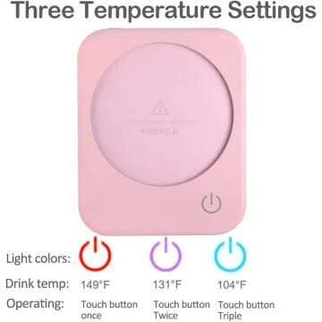 VOBAGA 4 Hour Auto Shut-Off Coffee Mug Warmer
