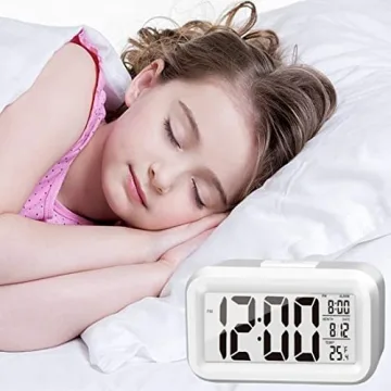 KAIJIELY Digital Alarm Clock with Temperature & Loud Alarm