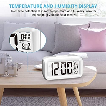 KAIJIELY Digital Alarm Clock with Temperature & Loud Alarm
