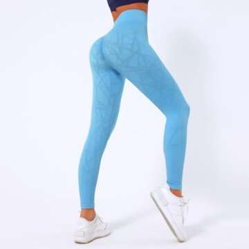 Unleash Style with MovingGirlz Blue Pattern Leggings