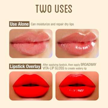 Ruby Kisses Broadway Vita-Lip Gloss - Ultra-Hydrating Shine