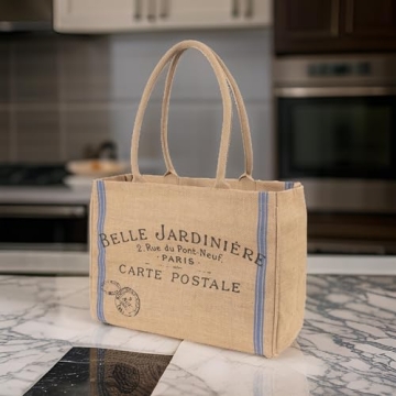 KAF Home Belle Jardiniere Jute Tote for Every Occasion