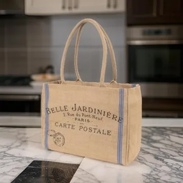 KAF Home Belle Jardiniere Jute Tote for Every Occasion