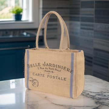 KAF Home Belle Jardiniere Jute Tote for Every Occasion