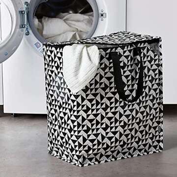 IKEA ASIA Knalla Bag Black White 47L