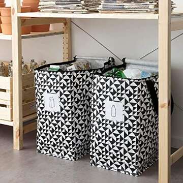IKEA ASIA Knalla Bag Black White 47L