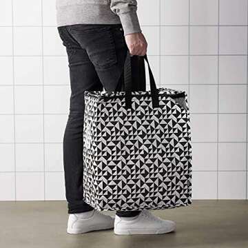 IKEA ASIA Knalla Bag Black White 47L