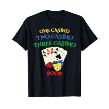 Funny Casino T-Shirt Las Vegas Gambling Gift Cards Chips T-Shirt