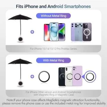 CxStarLiCU Magnetic Sun Umbrella for iPhone 15 14 13 12