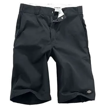 Dickies mens 13 Inch Loose Fit Multi-pocket Short Work Utility Pants, Black, 36 Regular US