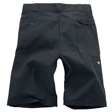 Dickies mens 13 Inch Loose Fit Multi-pocket Short Work Utility Pants, Black, 36 Regular US