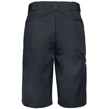 Dickies mens 13 Inch Loose Fit Multi-pocket Short Work Utility Pants, Black, 36 Regular US