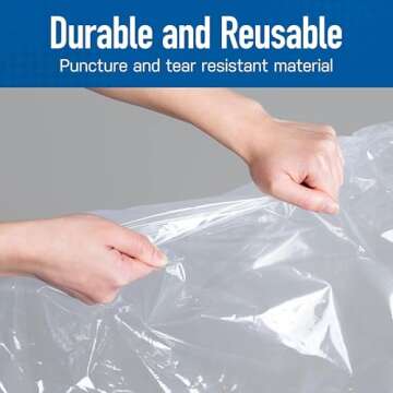 Spacesaver Hanging Vacuum Storage Bags (Hanging 4 Pack) - Vacuum Sealer Bags, Closet Organizer, Sealed Storage, Space Bag - Blanket, Bedding, Garment, Clothing, Dress, Suit, Long Coat, Jacket